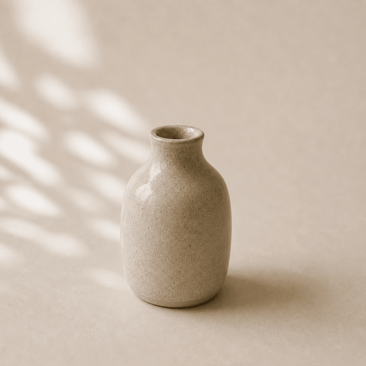 Bud Vase in Warm Sand handmade ceramic vase