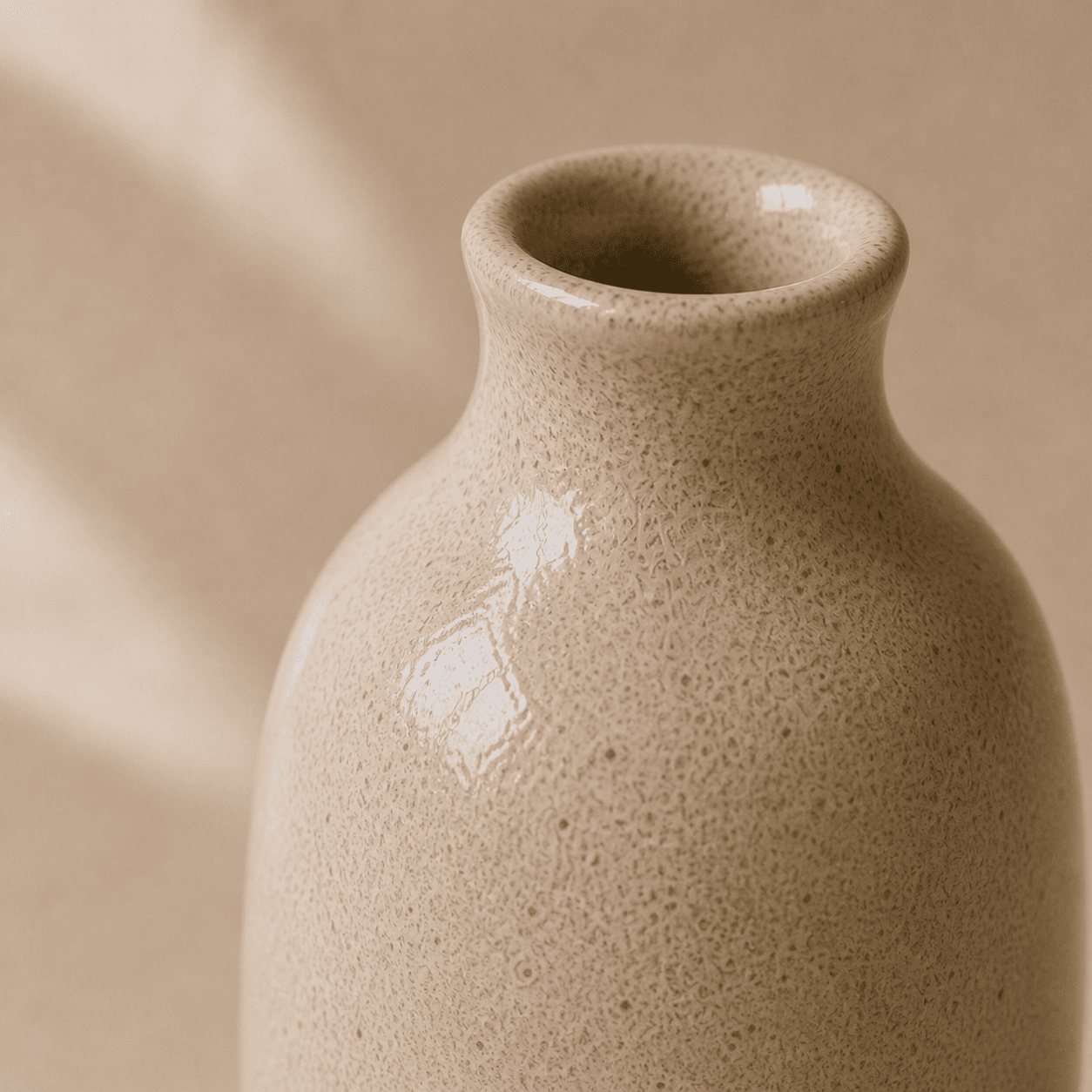 Bud Vase in Warm Sand handmade ceramic vase