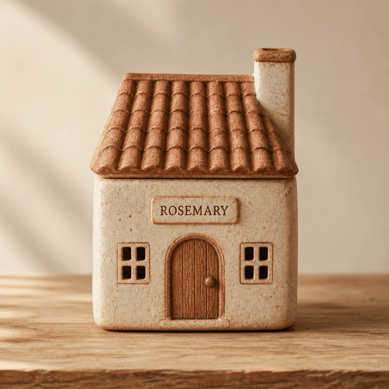 Chimney Side Cottage handcrafted ceramic spice jar