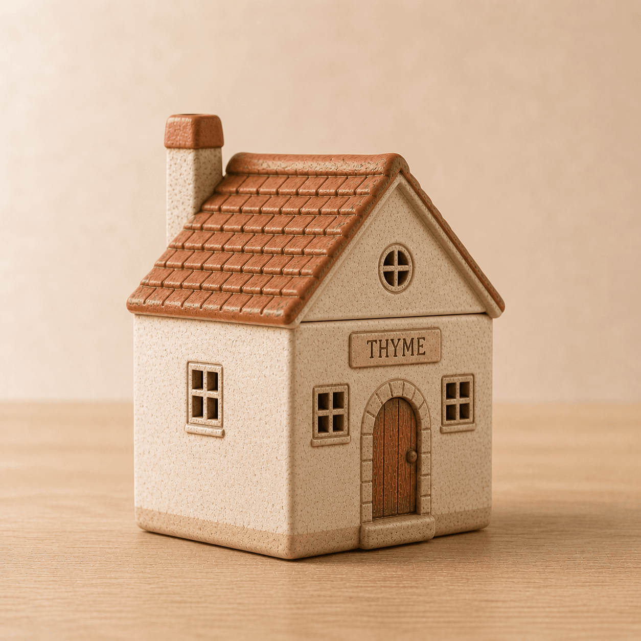 Classic Cottage handcrafted ceramic spice jar