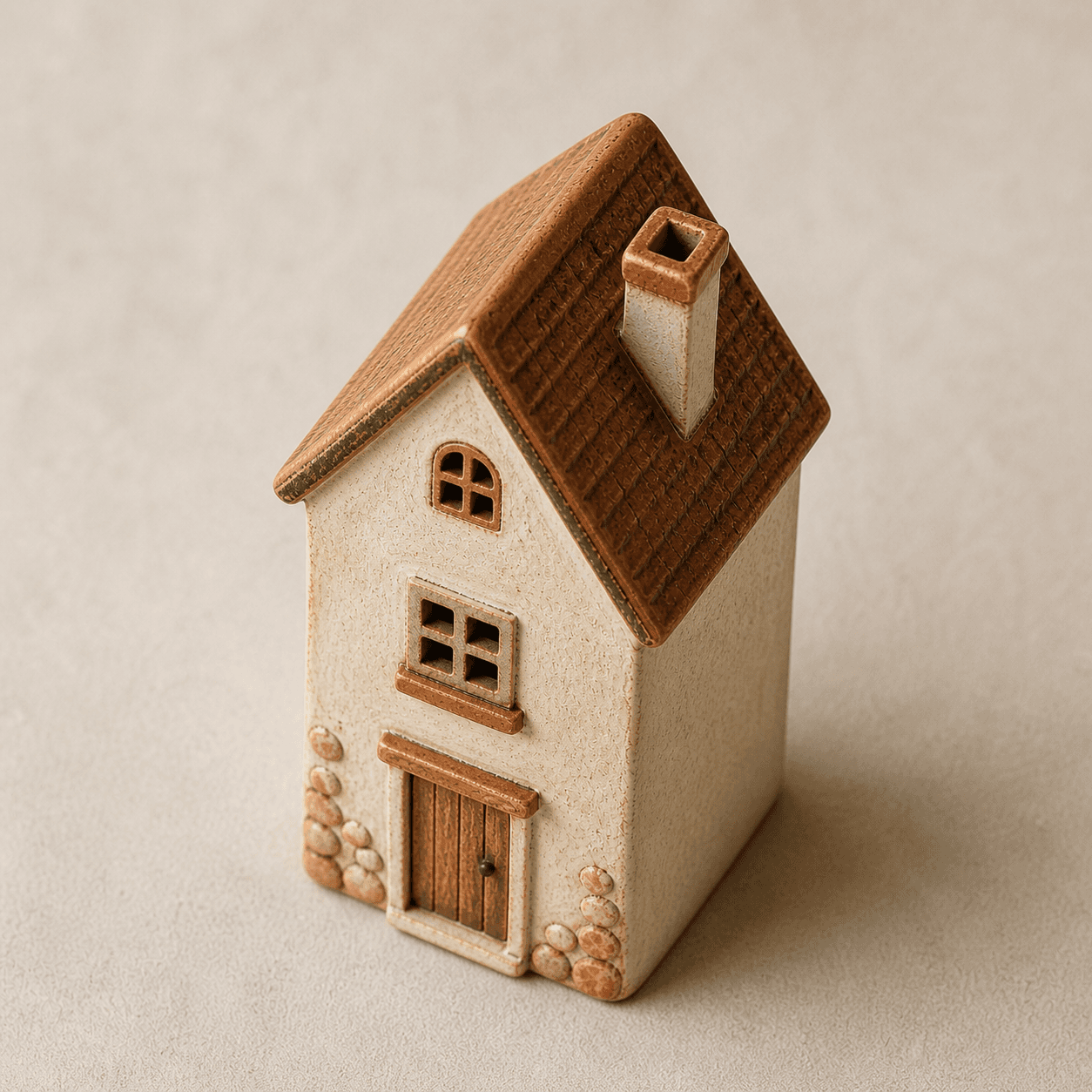 Gable Roof Cottage handmade ceramic house