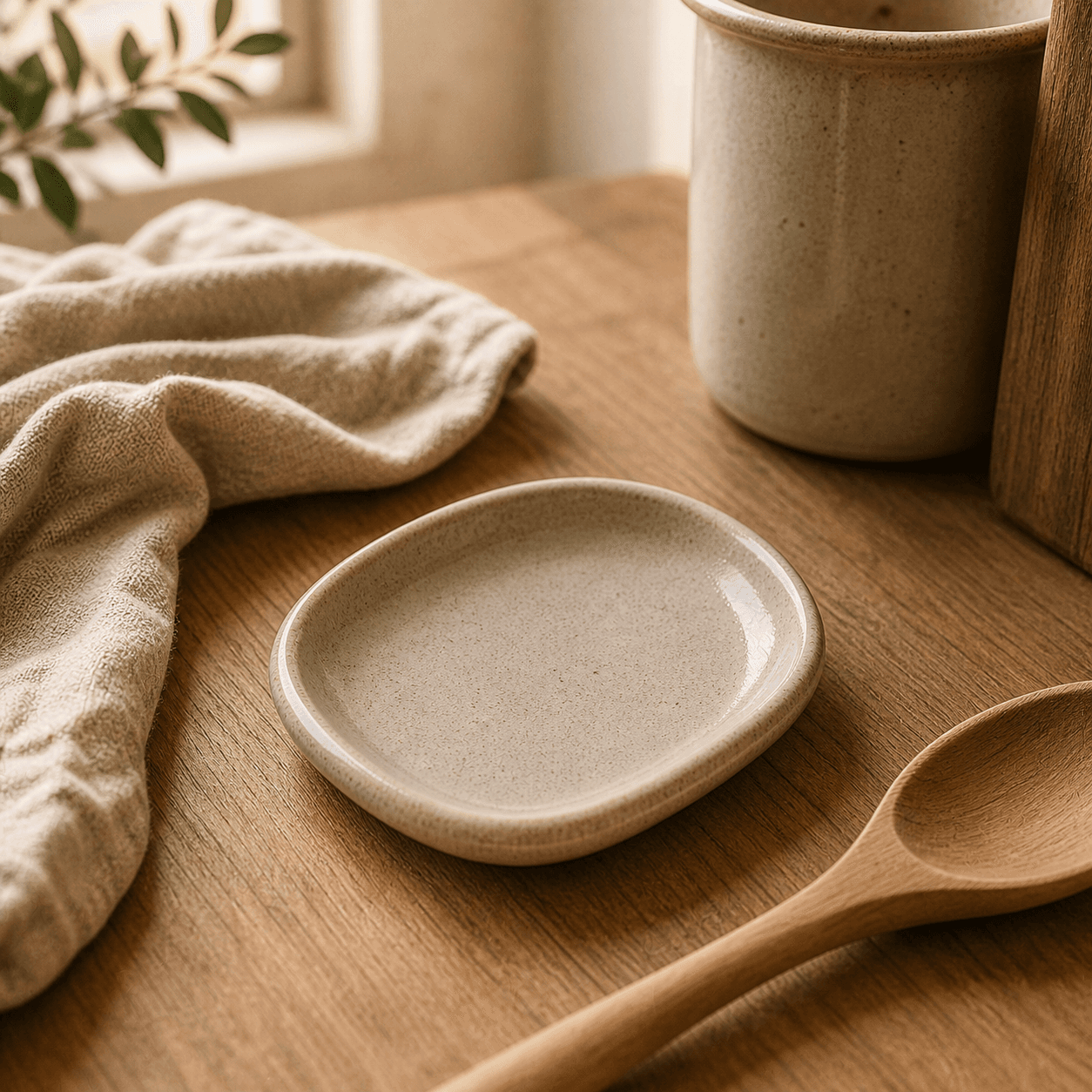 Kitchen Spoon Rest handmade ceramic spoon rest