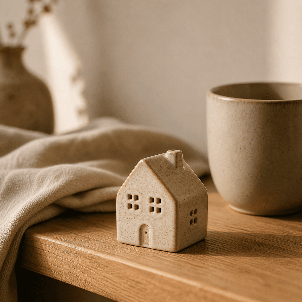 Little House Keepsake handmade ceramic house